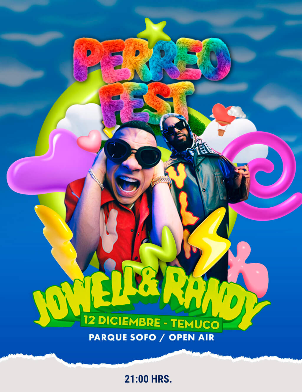 Jowell & Randy / 12 de diciembre - Temuco / 21:00 Horas / Parque Sofo / Open Air