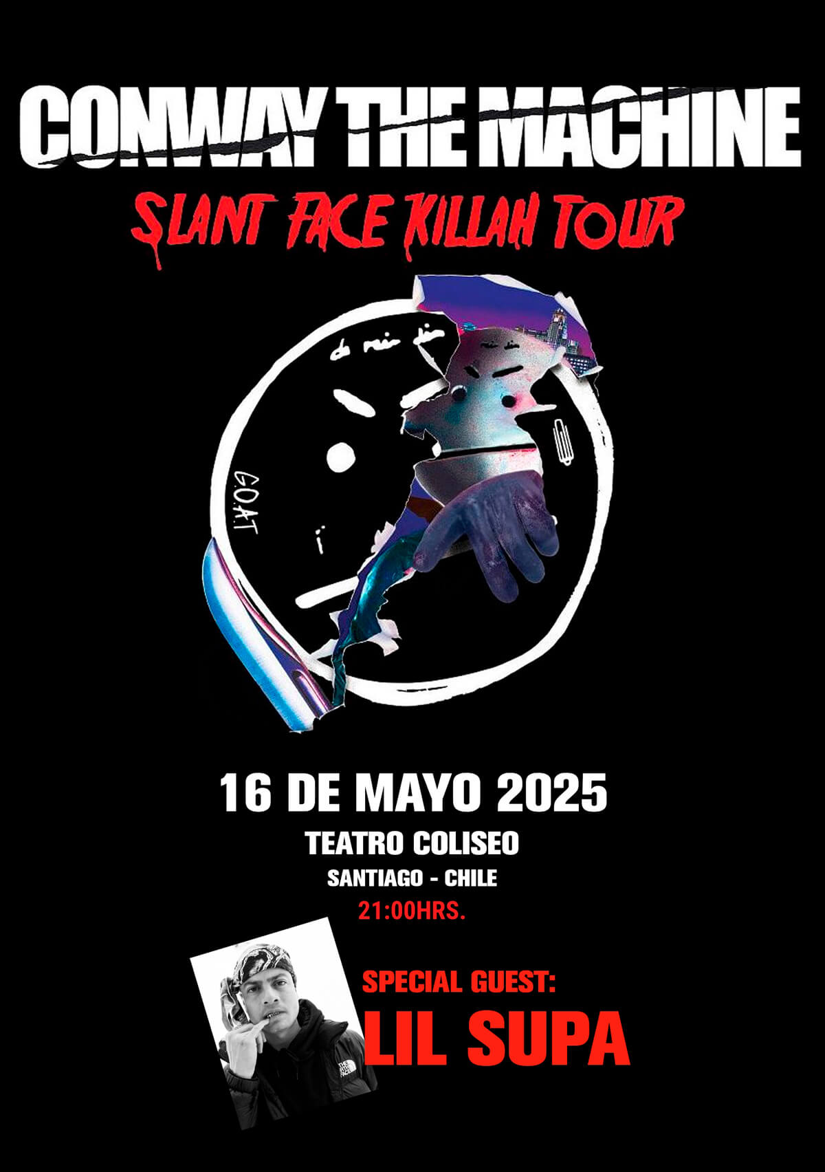 Conway the machine - slant face killah tour - 16 mayo 2025 - Teatro Coliseo - Santiago / Chile