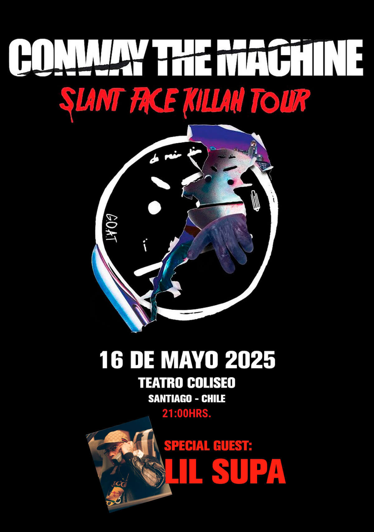 Conway the machine - slant face killah tour - 16 mayo 2025 - Teatro Coliseo - Santiago / Chile