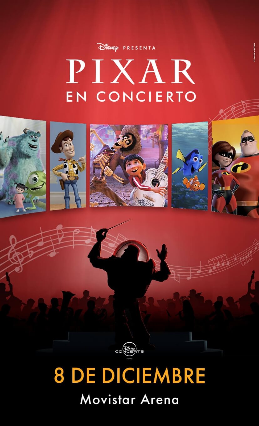 Pixar en Concierto dn Movistar Arena