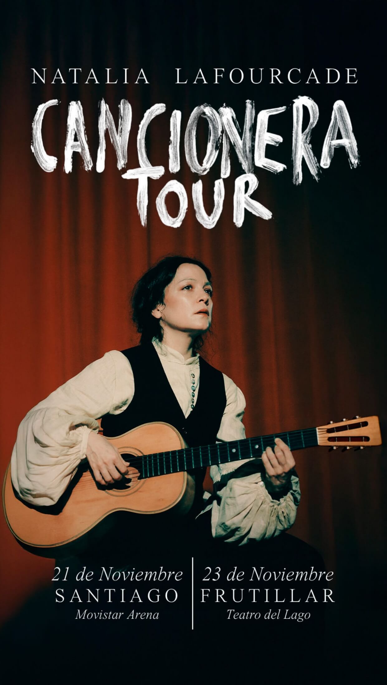 Natalia Lafourcade - Cancionera Tour - 21 de noviembre Santiago - 23 de Noviembre Frutillar Natalia Lafourcade - Cancionera Tour - 21 de noviembre Santiago - 23 de Noviembre Frutillar