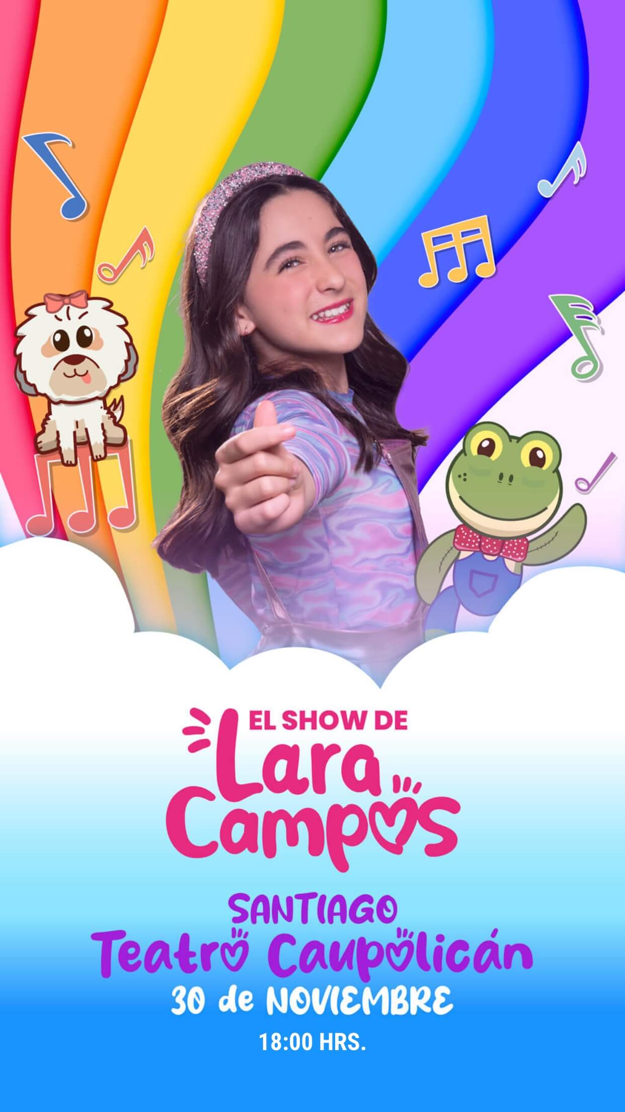 Lara campos en teatro caupolicán - 30 noviembre - 18:00 hrs.