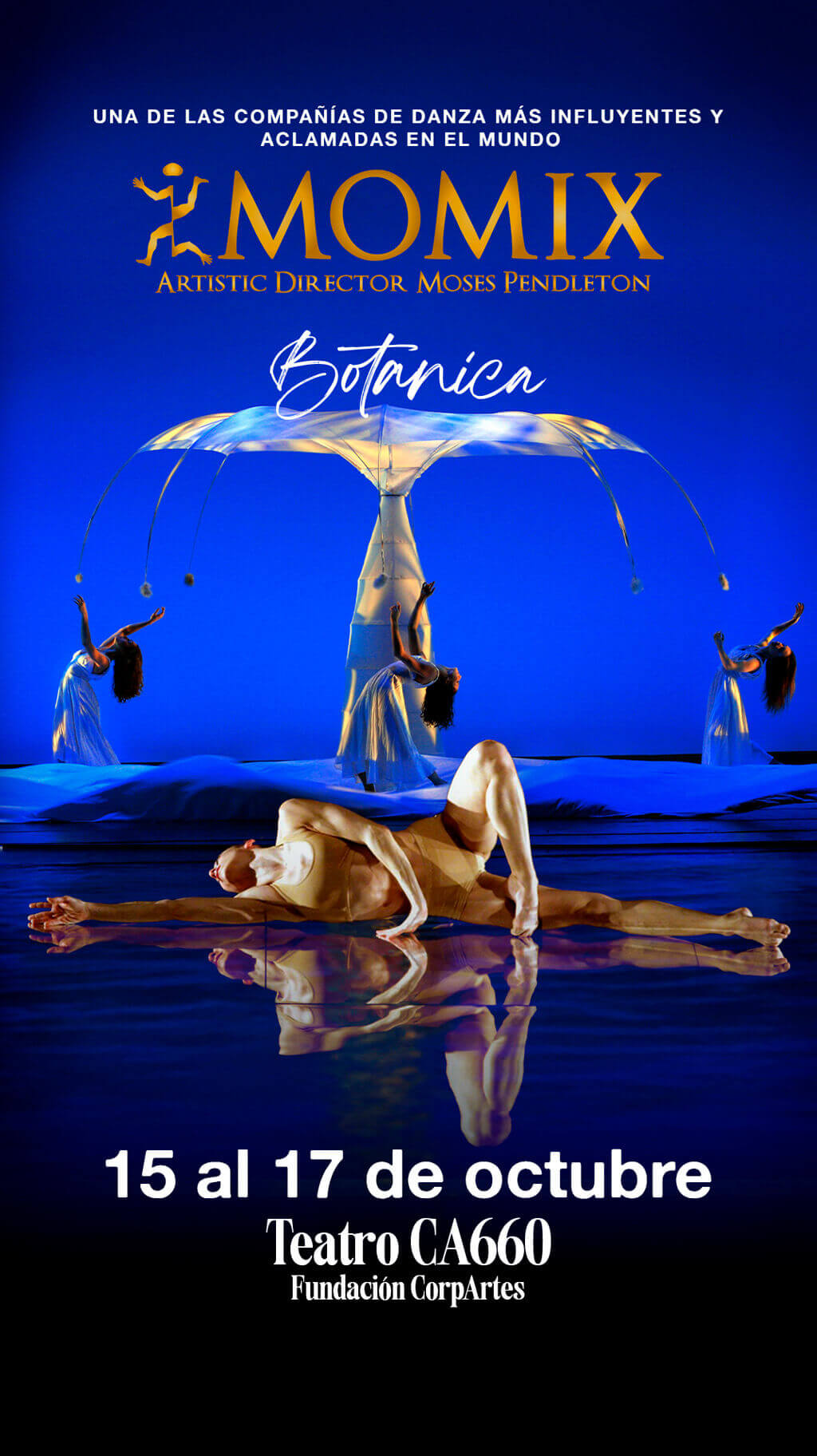 MOMIX: Botanica en Santiago 2026 | Teatro Corpartes – 15 al 17 de octubre | Asegura tu entrada ahora en Punto Ticket.