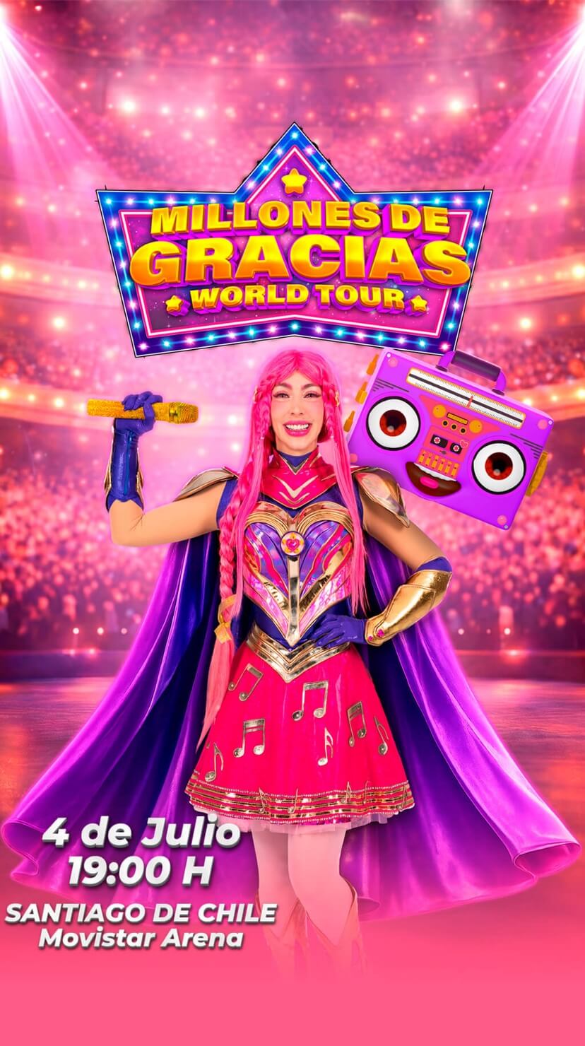 Luli Pampín en Chile 2026 | Millones de Gracias en Movistar Arena – 4 de julio