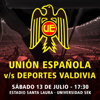  Unión Española  vs. Deportes Valdivia Estadio Santa Laura - Universidad SEK - Independencia